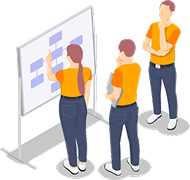 会議している人